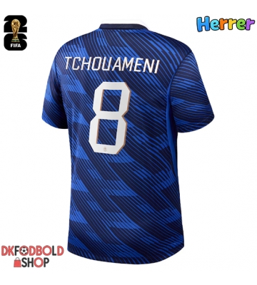 Frankrig Aurelien Tchouameni #8 Hjemmebanetrøje VM 2026 Kort ærmer